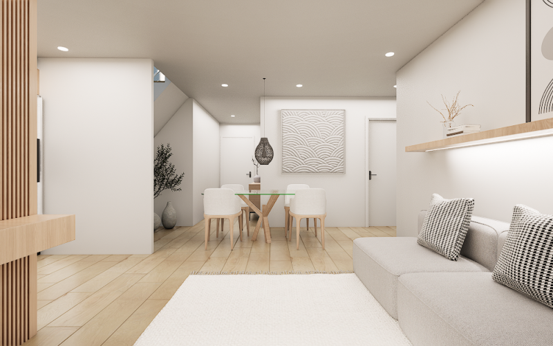Prat Finques presenta una oportunidad única de adquirir una vivienda de obra nueva sobre plano, diseñada para quienes buscan el equilibrio perfecto entre la serenidad de una zona residencial y el dinamismo del centro. Ubicada a un paso del casco antiguo, esta propiedad es el refugio ideal para singles o parejas que valoran la amplitud y los espacios exteriores privados. Distribución Inteligente y Luminosa La vivienda destaca por una distribución funcional de 103 m² útiles interiores y, TERRAZA de 24m² complementada con excepcionales espacios al aire libre: Zona de Día: Amplio salón-comedor con cocina americana de 30 m² con salida a balcón. Zona de Descanso: Habitación principal de 13 m² exterior y una segunda habitación de 10 m² con salida a un segundo patio privado de 10 m². Baños: Un baño principal con plato de ducha de resina antideslizante y un elegante aseo de cortesia de 70m². La Joya de la Corona: En la planta superios se dispone la estància más grande de todas, una espectacular Buardilla de 38m² con salida a la terraza privada y soleada de 24 m², ideal para crear su propio oasis urbano.Calidades de Vanguardia y Sostenibilidad El edificio, de diseño contemporáneo y solo 10 viviendas, apuesta por la eficiencia energética y el máximo confort acústico y térmico: Climatización mediante energía solar. Carpintería de aluminio con rotura de puente térmico y microventilación. Acabados premium: Suelos de parquet, puertas lacadas en blanco y seguridad reforzada.Entrega prevista: Mediados de 2027. Opcional: Plaza de parking en la misma finca. Desde Pratfinques, realizamos todos los trámites de la compraventa y a la obtención de la financiación hipotecaria, liquidación de los impuestos y, inscripción registral. - El precio de venta del inmueble, no incluye impuestos ni tasas. (IVA y AJD) - La plusvalía (Impuesto sobre el Incremento de Valor de los Terrenos Urbanos) es a cargo del vendedor. - En Pratfinques, NO COBRAMOS LOS HONORARIOS AL COMPRADOR, están incluidos en el precio de venta publicado.