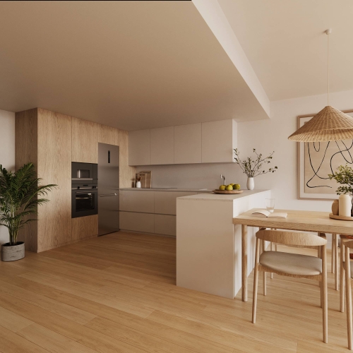 ¡Descubre el piso de tus sueños! Una vivienda moderna, eficiente y diseñada para ofrecerte el máximo confort en una ubicación privilegiada. Actualmente en construcción, la entrega de llaves está prevista para finales de 2027. Distribución y Espacios (77,85 m² totales construidos) El piso destaca por su excelente distribución, separando las zonas de día y de noche para mayor privacidad: Zona de día Salón-comedor (24,90 m²): Un gran espacio abierto que une el salón, el comedor. Ideal para hacer vida en familia. Zona de día Cocina pseudoindependiente (7,80 m²): Un espacio abierto que une la cocina moderna tipo office y el comedor. Ideal para hacer vida con familia. Terraza/Balcón (7,55 m²): Con acceso directo desde el salón, perfecta para relajarte, disfrutar de las vistas y recibir invitados. Habitación Principal (13,85 m²): El dormitorio principal, con un armario empotrado. Habitación Individual (7,15 m²): Perfecta como dormitorio infantil, despacho o cuarto de invitados. Baño (4,70 m²): Un baño completo de tres piezas con plato de ducha extraplano. Máximo Ahorro y Confort: Tecnología Aerotermia Olvídate de facturas de luz desorbitadas. El edificio cuenta con una fachada de alta eficiencia energética y un sistema central de Aerotermia por conductos (calefacción y aire acondicionado por bomba de frío/calor). ¿Qué significa para ti? Es una tecnología limpia que extrae la energía del aire exterior para aclimatar tu casa. Consume muy poco, respeta el medio ambiente y mantiene la temperatura perfecta todo el año. Calidades Premium (Listas para disfrutar) La vivienda se entrega con acabados de primera calidad, pensados para durar y facilitar tu día a día: Aislamiento total: Ventanas de aluminio de alta gama con doble cristal y rotura de puente térmico (evitan que entre el frío o el calor de la calle) y persianas motorizadas. Interiores elegantes: Suelo de parqué laminado de máxima resistencia (AC5) y puertas macizas lacadas en blanco. Cocina lista para usar: Totalmente amueblada con armarios altos, bajos y electrodomésticos de última generación. Baños de diseño: Equipados con grifería termostática (para regular la temperatura del agua al instante) y duchas extraplanas. Características Clave del Inmueble Ubicación y orientación: Situado en la 1ª planta. Es totalmente exterior y cuenta con orientación Norte, lo que asegura una iluminación natural constante y agradable sin calor excesivo. Comodidades: El edificio dispone de ascensor. Aparcamiento: Opción de adquirir una cómoda plaza de garaje en el mismo edificio a partir de 34.000 €. Ubicación estratégica: Rodeado de servicios, transporte público, comercios y zonas verdes. Comprar sin complicaciones con Pratfinques En Pratfinques te acompañamos en todo el proceso para que no tengas que preocuparte por nada. Nos encargamos de: Gestión integral de los trámites de compraventa. Búsqueda y obtención de la mejor financiación hipotecaria. Liquidación de los impuestos correspondientes. Inscripción final de la vivienda en el Registro de la Propiedad. Información legal y fiscal (Transparencia total) El precio de venta indicado del inmueble no incluye impuestos ni tasas (el IVA correspondiente a la obra nueva se calculará aparte). La plusvalía (Impuesto sobre el Incremento de Valor de los Terrenos de Naturaleza Urbana) corre totalmente a cargo del vendedor, tal y como marca la ley. ¡El futuro de tu familia empieza aquí! Contacta con nosotros hoy mismo para recibir más información, planos o resolver cualquier duda sobre tu próximo hogar. &nbsp; &nbsp;